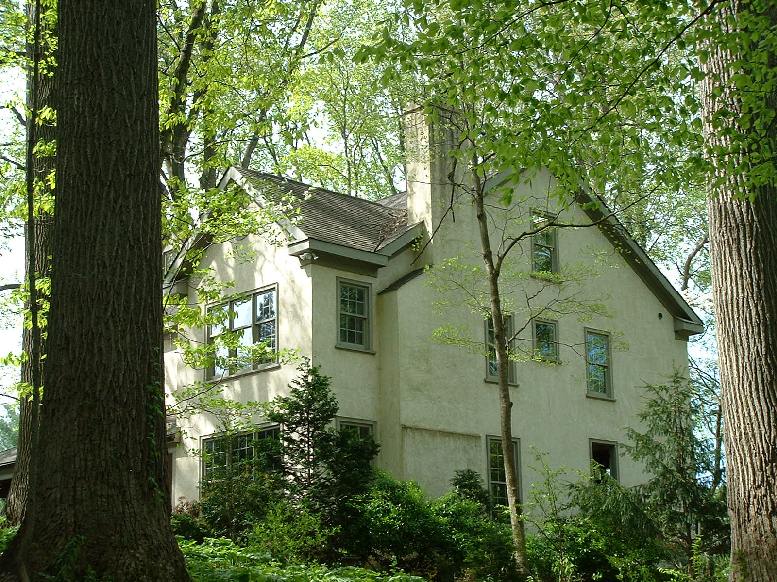 Side view of the house at the Preview Party